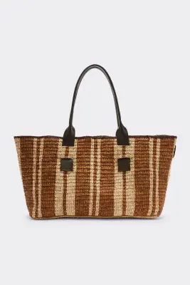 Panier Clément raphia et chocolat — photo 1