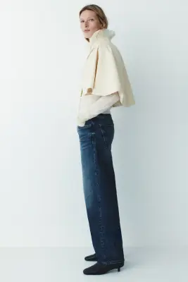 Barrel Regular Waist Jeans - Bleu denim foncé — photo 3