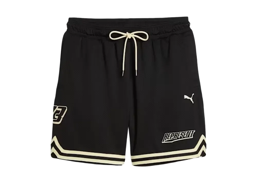 PUMA Oversized Shorts x Represent Black