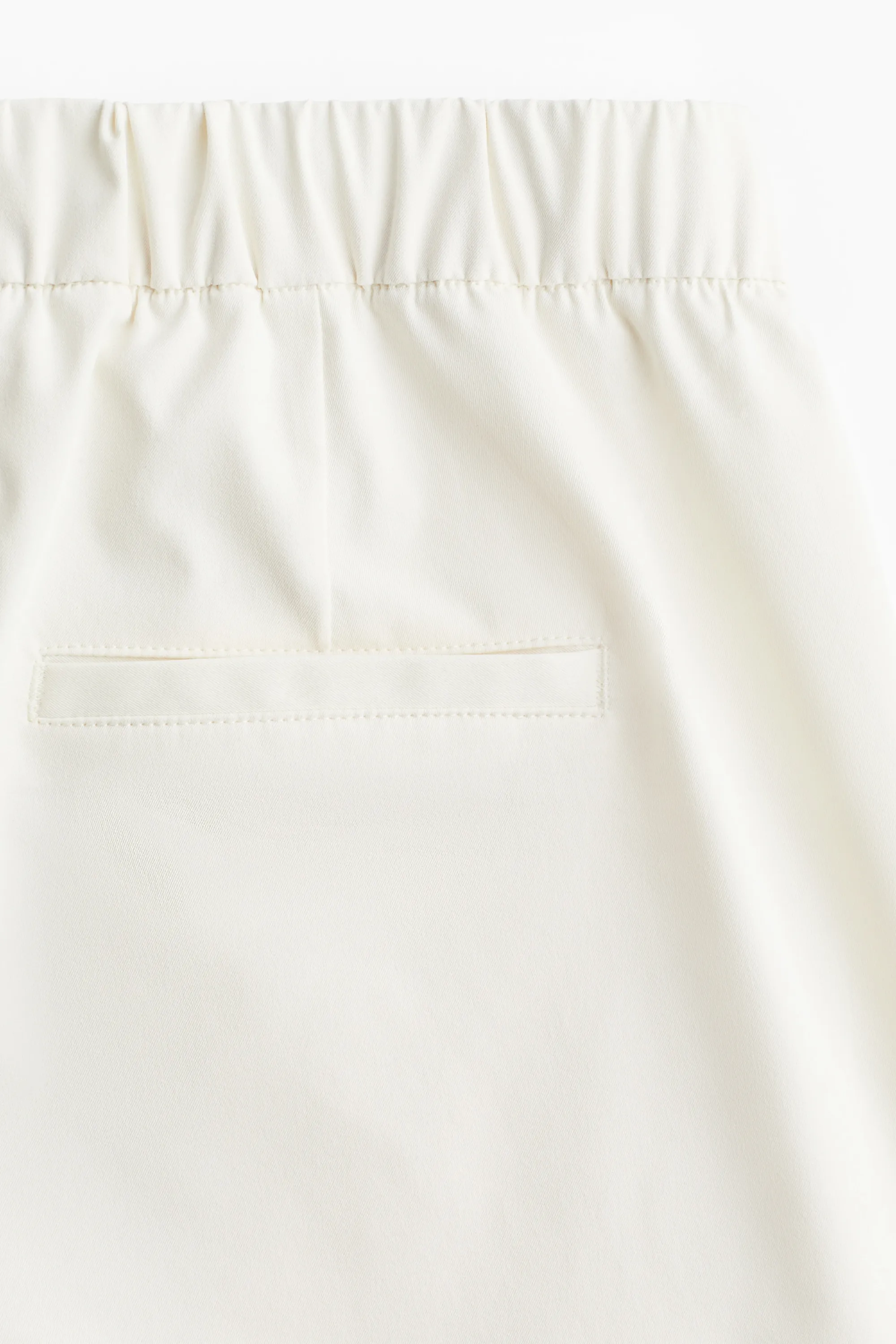Pantalon 7/8 à jambes barrel - Crème