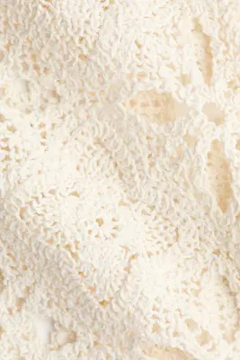 Top façon crochet - Crème — photo 4