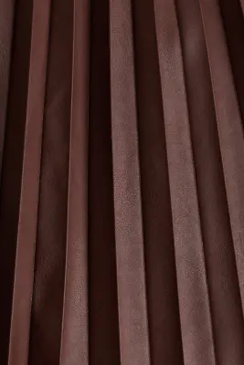 Jupe midi plissée - Marron foncé — photo 2