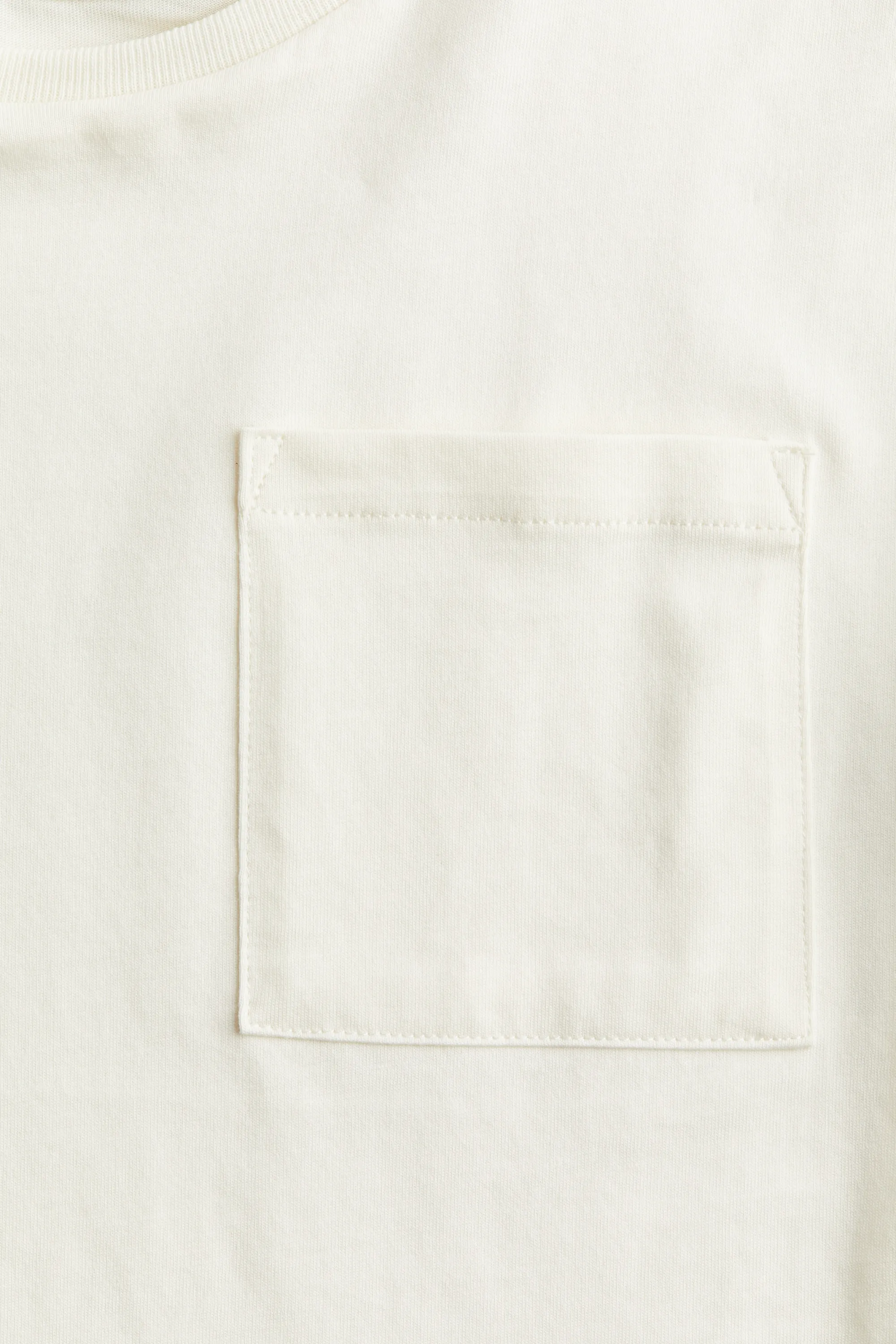 T-shirt en coton pima - Crème
