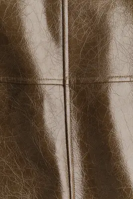 Jupe en tissu enduit - Taupe foncé — photo 5