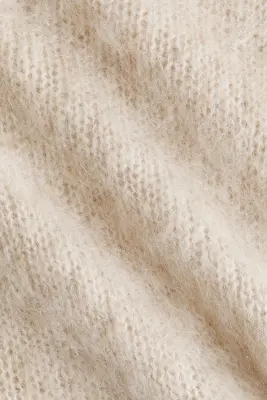 Pull en mohair mélangé - Beige clair — photo 3