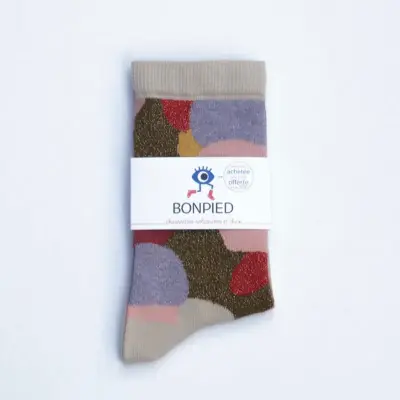 Chaussettes Virginie pastel lavande — photo 3