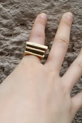 Bague Carrée bronze — photo 3