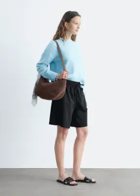 Pull décontracté en maille - Bleu clair — photo 4