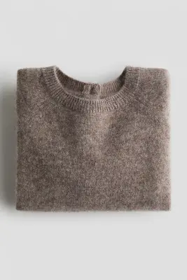 Pull en maille de cachemire - Marron — photo 2