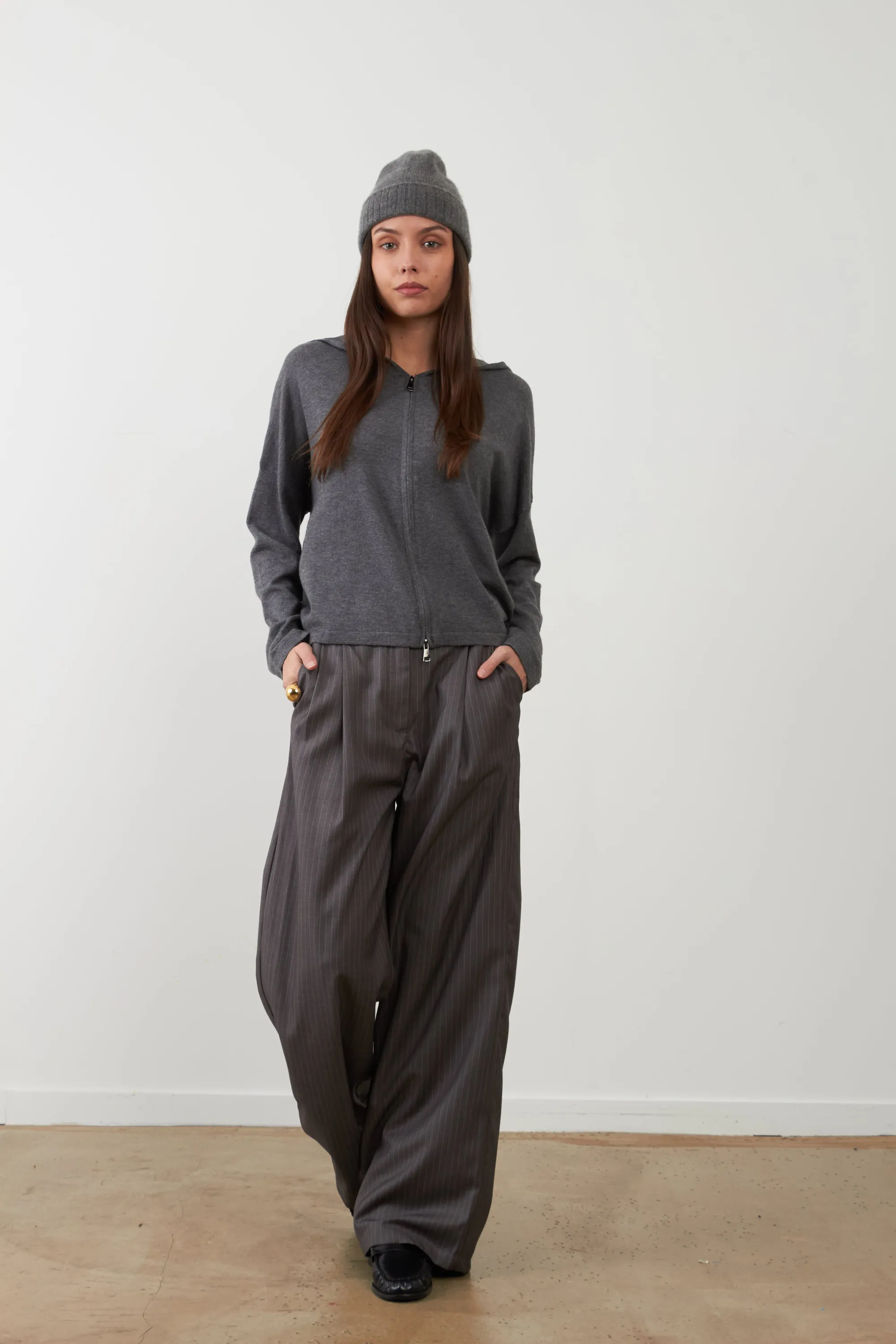 Orfeo – Pantalon Fergus Gris Chiné
