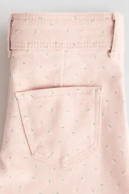 Pantalon évasé - Rose clair/fleuri — photo 4