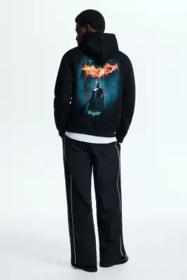 Hoodie Loose Fit - Noir/Batman — photo 3