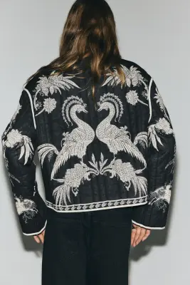 Veste matelassée THERMOLITE® - Noir/motif — photo 3
