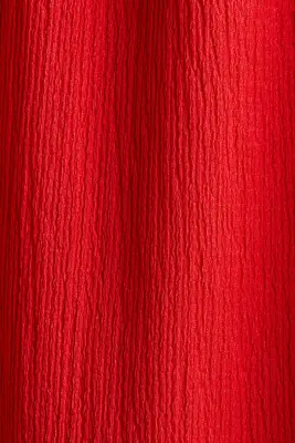 Robe en jersey froissé - Rouge