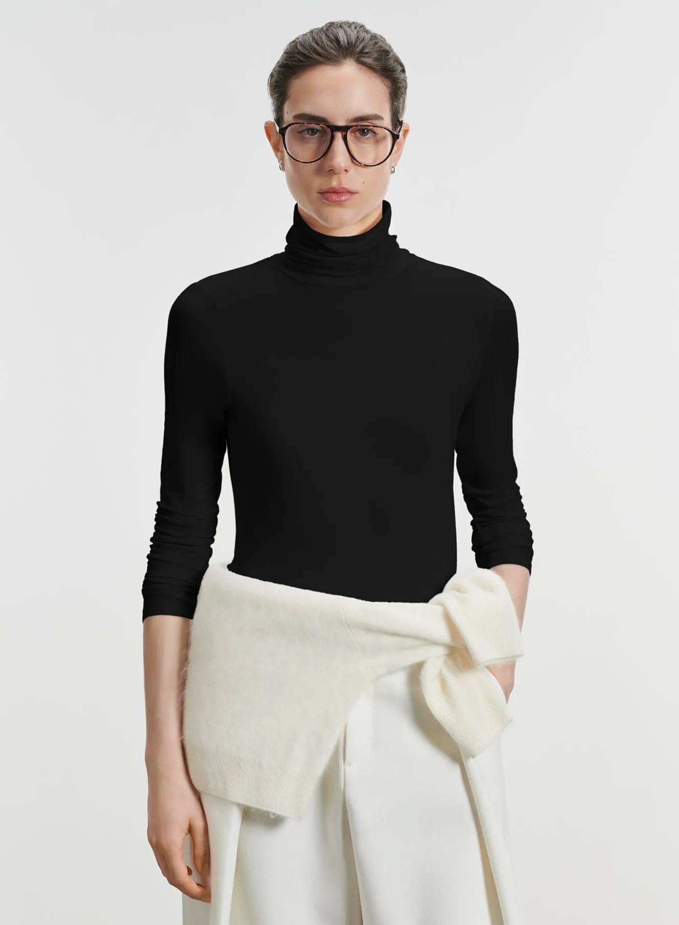 T-shirt en viscose et élasthanne