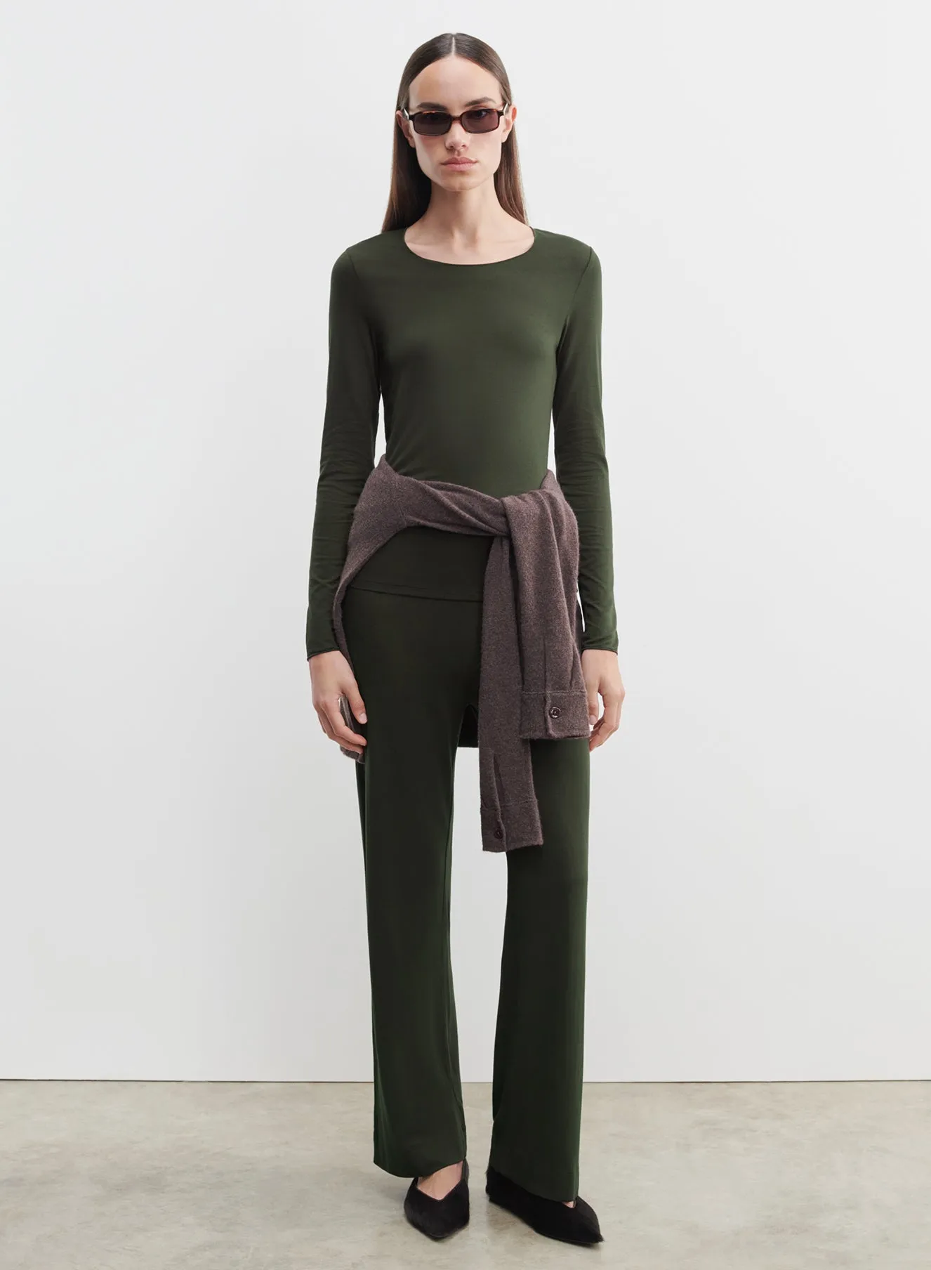 T-shirt en viscose et élasthanne