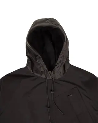 Rec Hoodie Poncho Black — photo 2