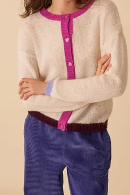 gilet christen ecru/crush — photo 2