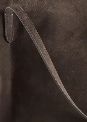 Sac cabas ouvert légèrement drapé - Marron foncé — photo 3