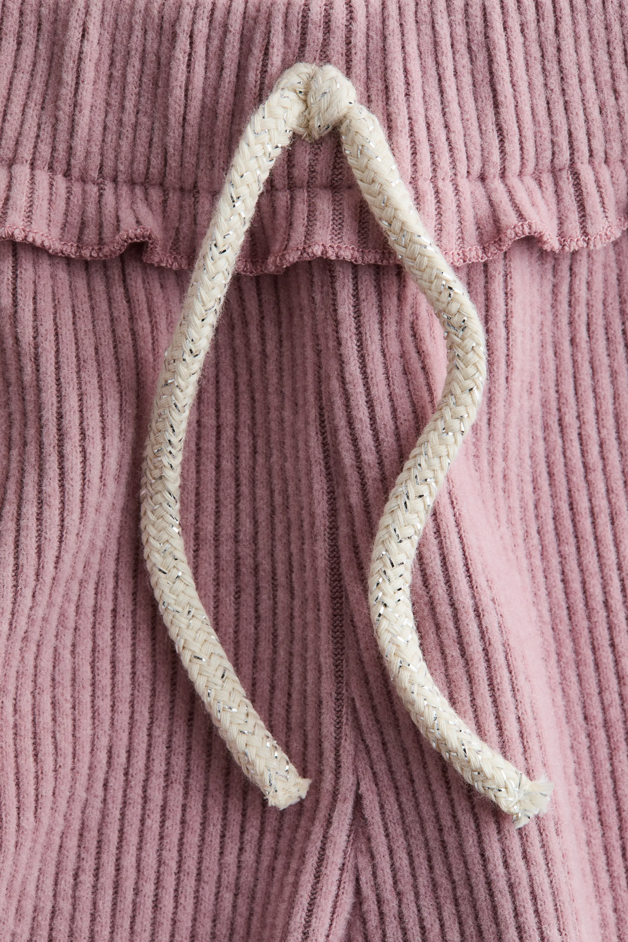 Pantalon à bord ruché - Rose ancien