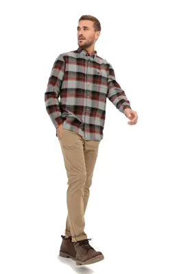 CAMEL ACTIVE CHEMISE CARREAUX Bordeaux — photo 5