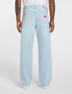Pantalon Dickies 958 Baggy tapered work jean – Bleu brume — photo 3