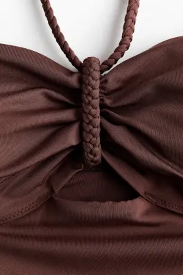Maillot de bain paddé - Marron foncé — photo 4