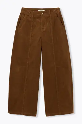 Pantalon barrel velours côtelé