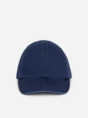 Casquette en coton lavé - Bleu foncé — photo 1