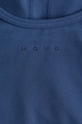 Top de sport avec soutien-gorge intégré SoftMove™ - Bleu acier — photo 4