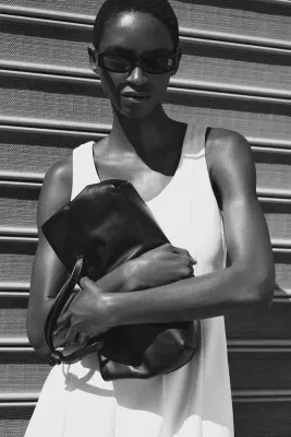 SAC CABAS BATEAU - CUIR - NOIR — photo 3