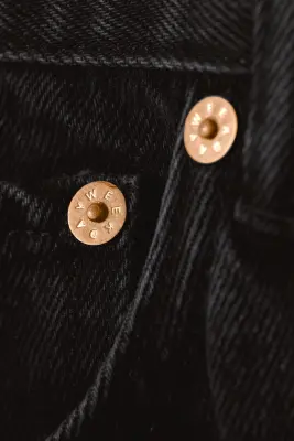 Jean droit et ample taille mi-haute Galaxy - Tuned Black – Noir — photo 5