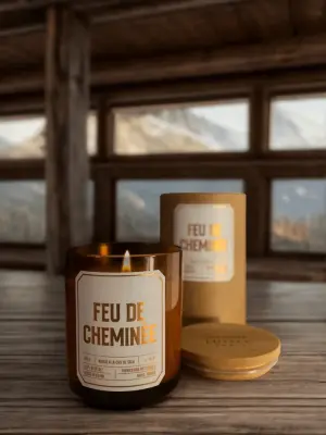 Bougie végétale parfumée Feu de Cheminée — photo 3