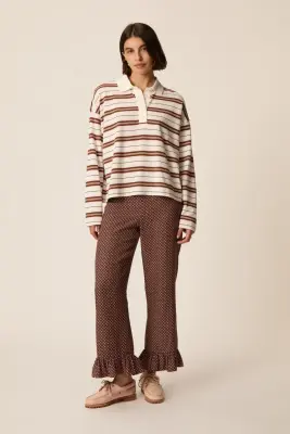 Polo Irina Creme/Cognac — photo 3