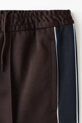 Pantalon de survêtement Relaxed Fit - Marron/rayé — photo 4