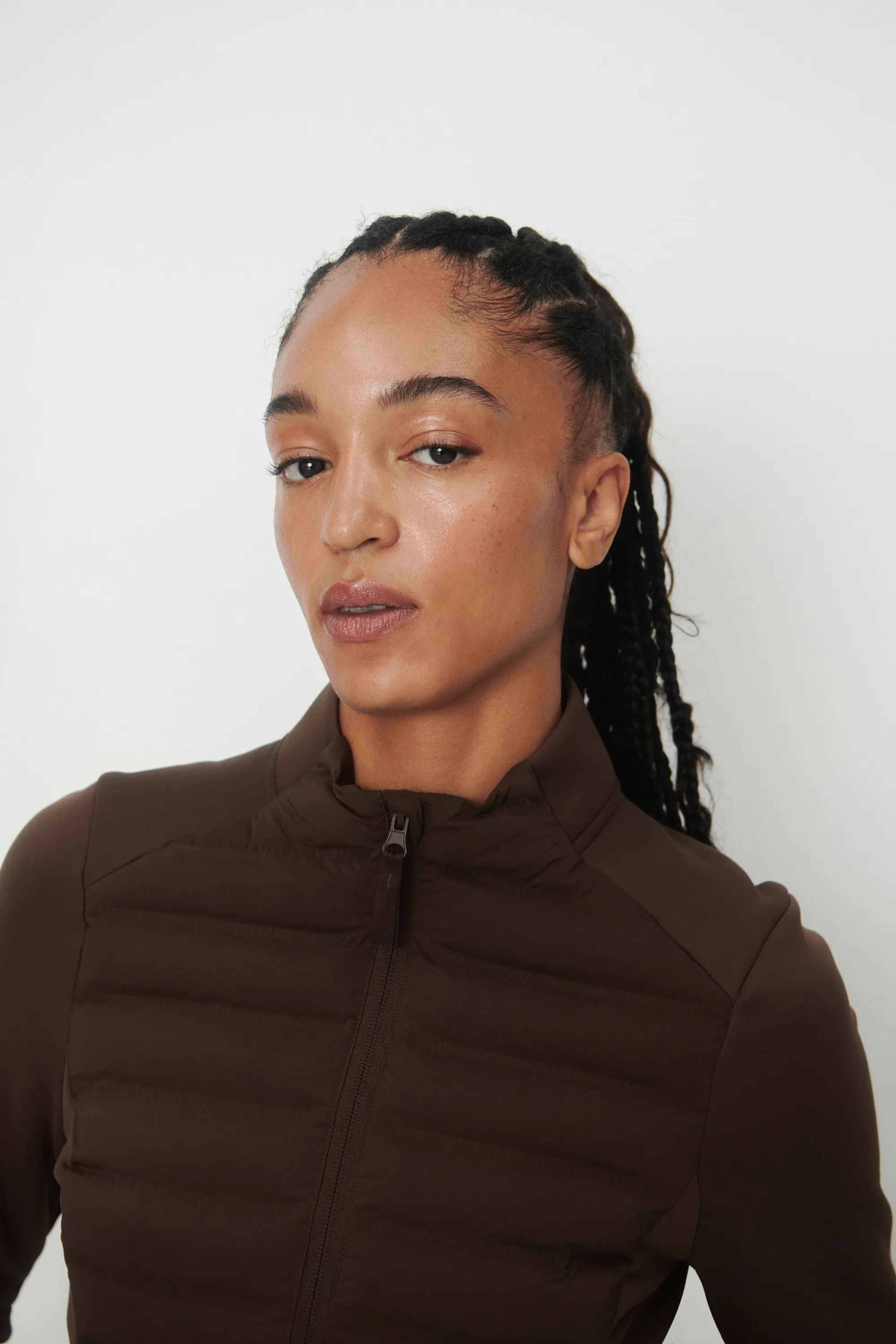 Veste Hybrid matelassée ThermoMove™ - Moka chocolat