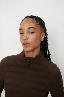 Veste Hybrid matelassée ThermoMove™ - Moka chocolat — photo 1
