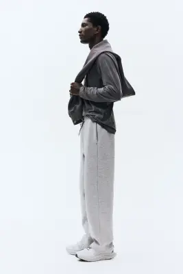 Pantalon jogger de sport Regular Fit - Gris clair chiné — photo 3