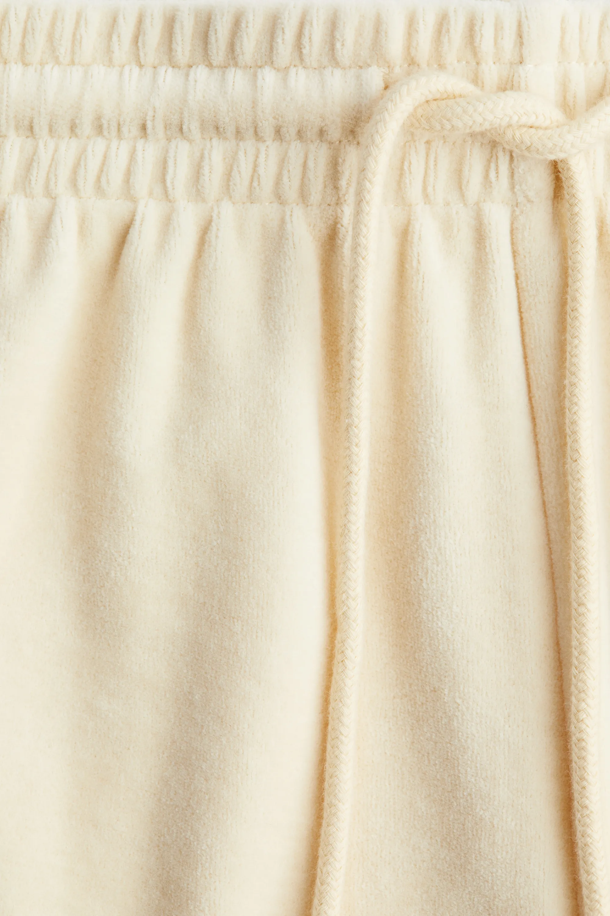 Short en velours - Beige clair