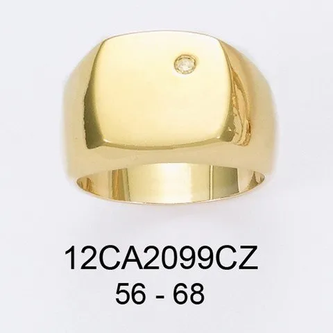 Ba p/or chevaliere 1 oxyde blanc 12ca2099cz