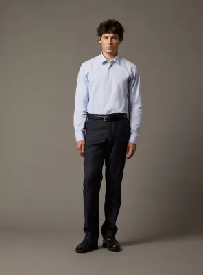 Chemise Jake White/Ciel — photo 2