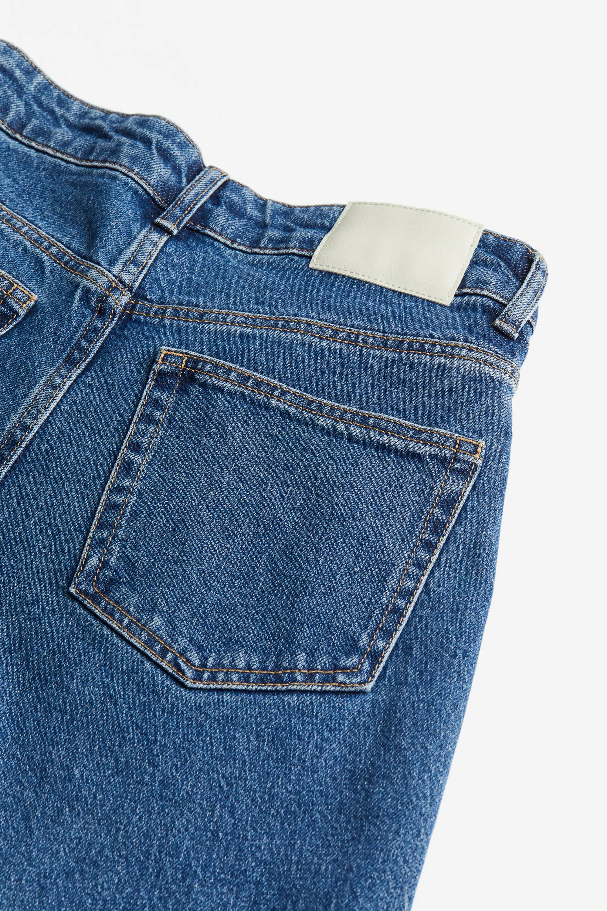 Tapered High Jeans - Bleu denim foncé