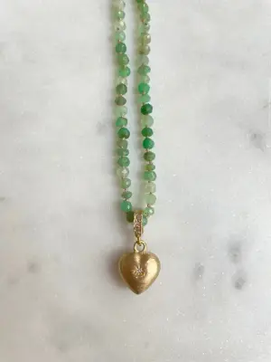 Nouveau ! ROOM SERVICE JEWELRY Pendentif Lovely Coeur Diamond — photo 3