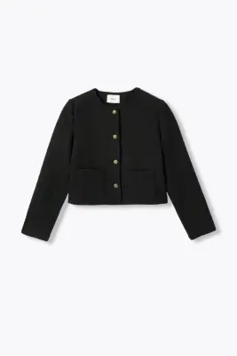 Veste boîte tweedée Femme — photo 1