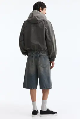 Short Baggy en denim - Bleu denim — photo 4