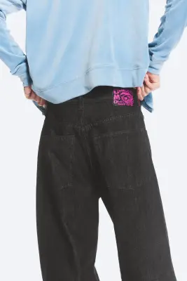 Jean droit ample taille standard Looser - Extra Black Rinse — photo 3