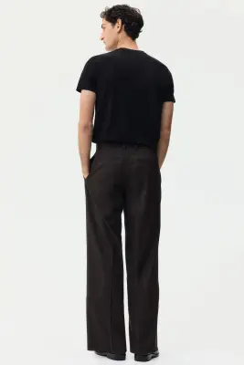 T-shirt Slim Fit en coton pima - Noir — photo 3
