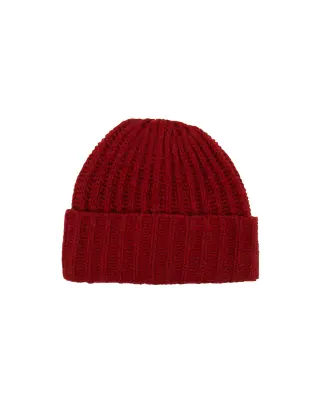 Lowell Beanie Knit Red Dahlia — photo 1