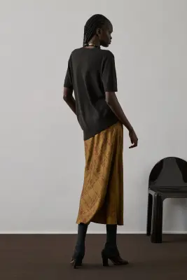 PULL FLORIS MARRON — photo 5