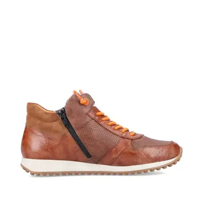 Baskets Remonte D3170-22 Marron - Cuir Lacets Élastiques Zip Grande Pointure Femme — photo 4